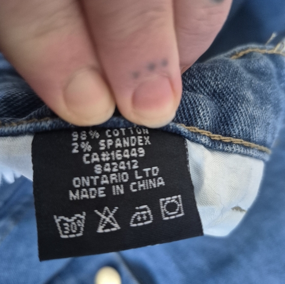 Denim Button-Down A-Line Skirt - Picture 4 of 6